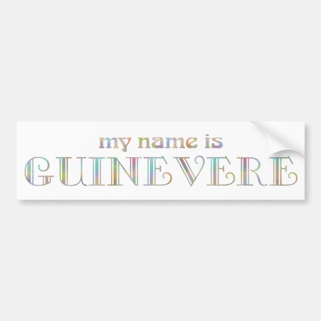 Guinevere Autoaufkleber (Vorne)