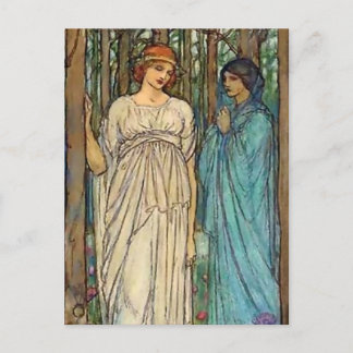 "Guinevere" Fairy Art von Florence Harrison Postkarte