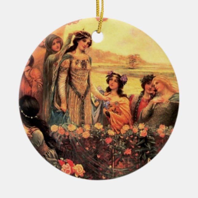 Guinevere in Camelot Keramikornament (Vorne)