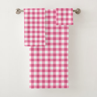 Guingan rose et blanc Girly