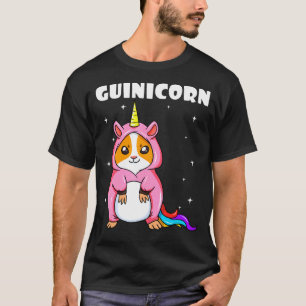 Guinicorn Meerschweinchen Weißes Einhorn Mystische T-Shirt