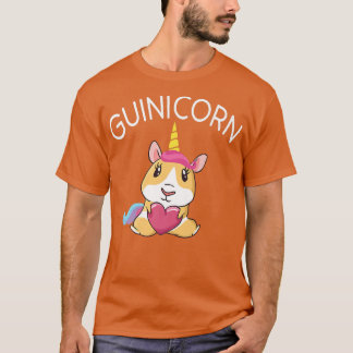 Guinicorn Unicorn Magische Niedliche Guinea Schwei T-Shirt