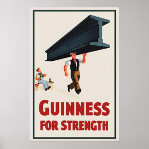Guinness For Strength Poster Druck  John Gilroy