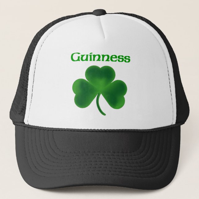 Guinness-Kleeblatt Truckerkappe (Vorderseite)