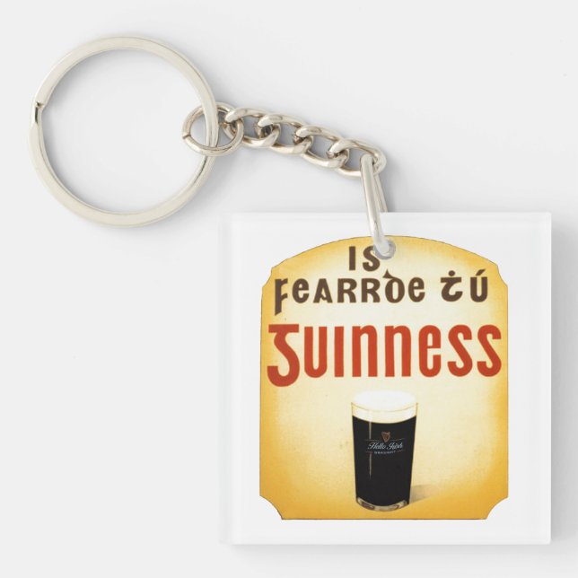 Guinness Pint Schlüsselanhänger (Vorderseite)
