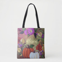 "Guirlande d'automne avec le sac fourre-tout fait