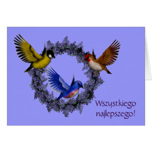 Guirlande polonaise de fleur d'oiseaux de Lat de