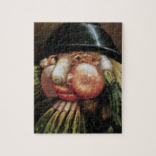Guiseppe Arcimboldo; Der Gemüsehändler, Gemüse