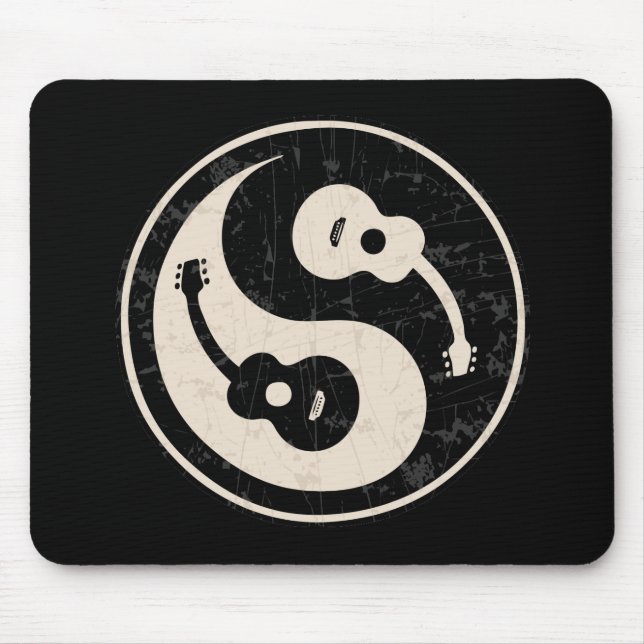 guit-yang1-blk-tan-T Mousepad (Vorne)