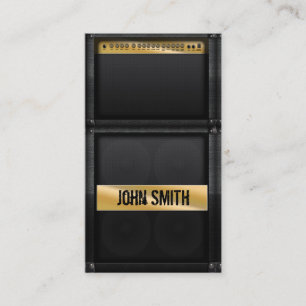 Guitar amp with custom name visitenkarte