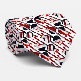 Guitar Art - Union Jack British England UK Flag Krawatte