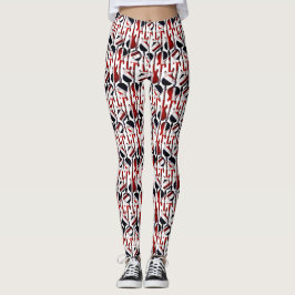 Guitar Art - Union Jack British England UK Flag Leggings