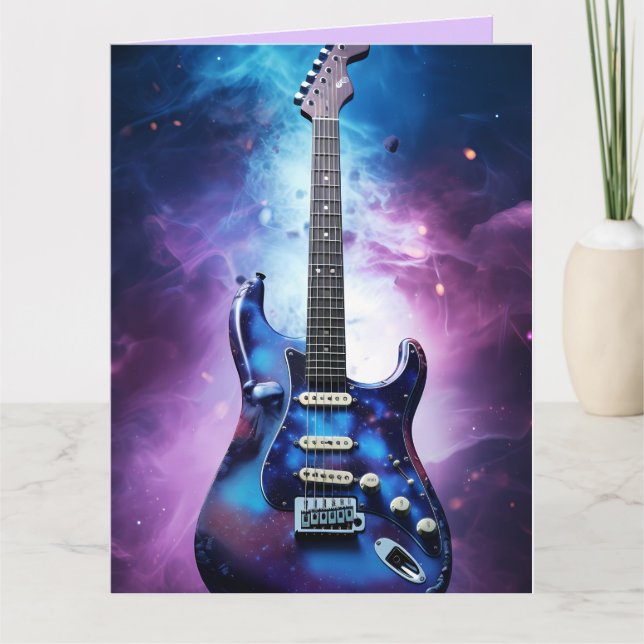 GUITAR BIRTHDAY Grußkarte Karte (Vorderseite)