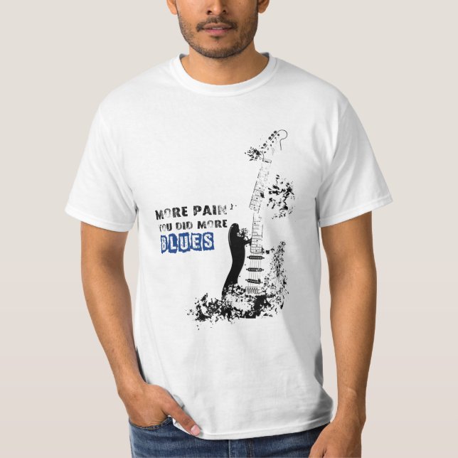 Guitar Broken, Blues Guitarist T-Shirt für Männer (Vorderseite)