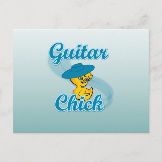 Guitar Chick #3 Postkarte (Vorderseite)