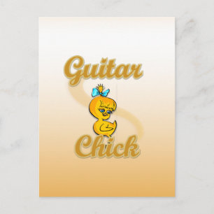 Guitar Chick Postkarte