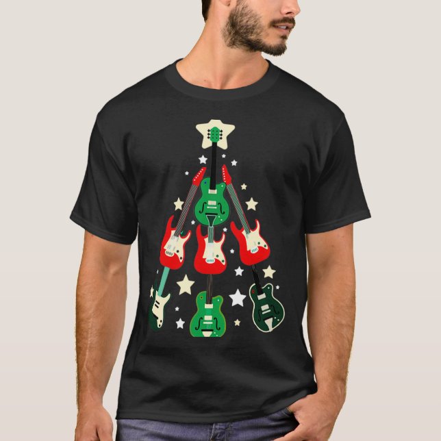 Guitar Christmas T Shirt  (Vorderseite)
