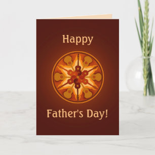 Guitar Circle Father's Day Card Karte