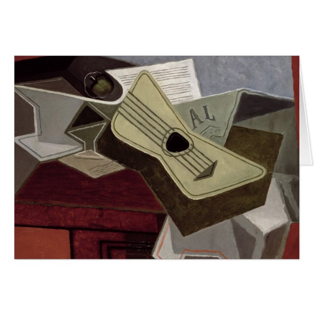 Guitar et Newspaper, 1925 (Devant horizontal)