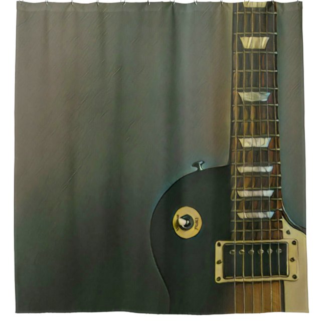 Guitar gifts for him duschvorhang (Vorderseite)