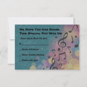 Guitar Girl Bat Bar Mitzvah Invitation Carte de ré