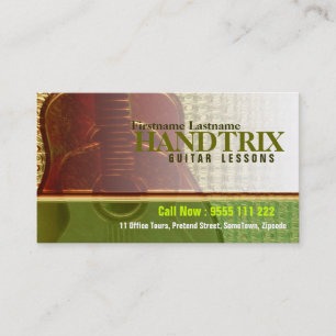 GUITAR "Gold Forest" Visitenkarte