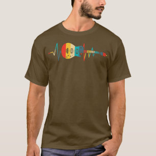 Guitar Heartbeat Guitar Musician Player Vintage T-Shirt