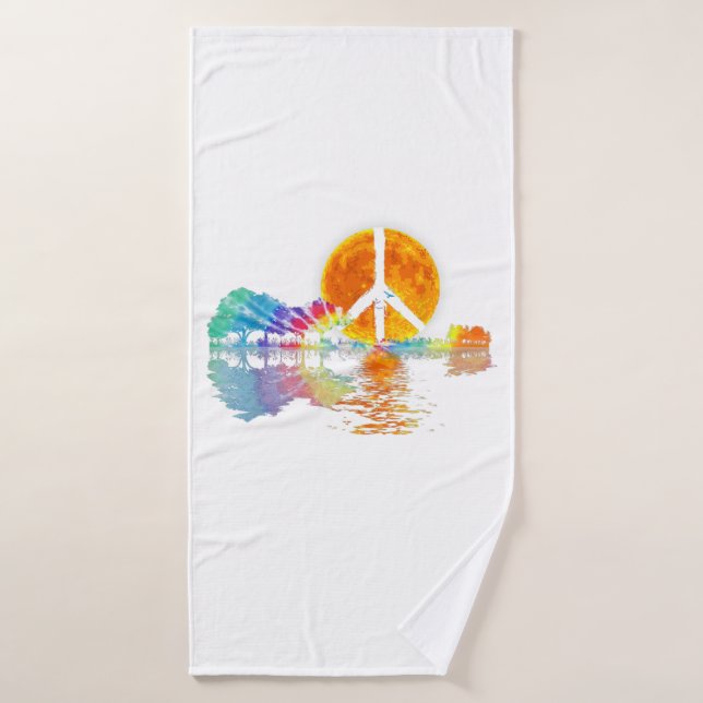Guitar Lake Shadow (Serviette de bain)