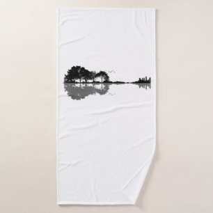 Guitar Lake Shadow Love Guitar Gift Music Amoureux