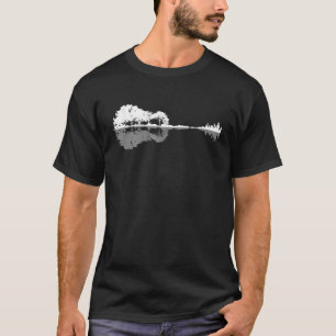 Guitar Lake Shadow T Shirt Guitar T Shirts Geschen