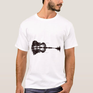 Guitar Landschaft Illustration T-Shirt