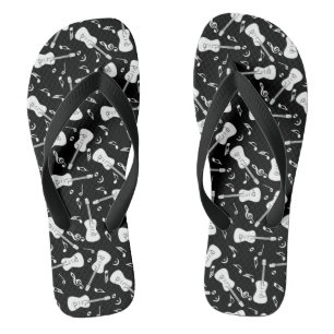 Guitar Lines Musiknotens Flip Flops