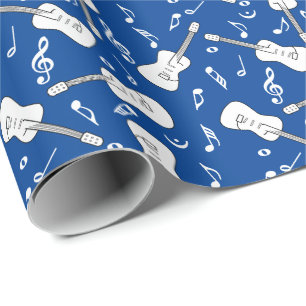 Guitar Lines Musiknotens Geschenkpapier
