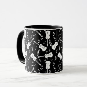 Guitar Lines Musiknotens Tasse
