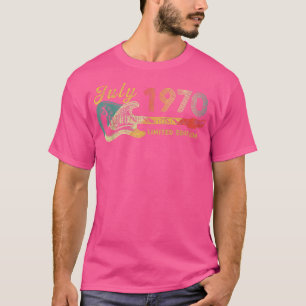 Guitar Lover 52 Jahre Alte Geschenke Juli 1970 Lim T-Shirt