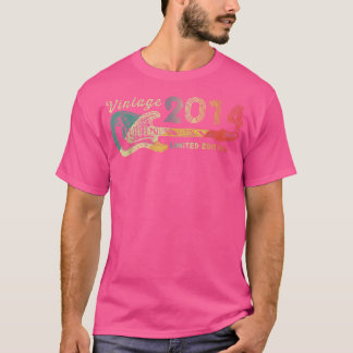 Guitar Lover 8 Jahre Alte Geschenke Vintag 2014 Li T-Shirt