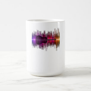 Guitar Lover Akustische Gitarre-Heartbeat-Gesche Kaffeetasse
