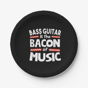 Guitar Lover Bass Gitarre ist wieder in der Musi Pappteller