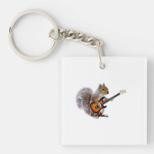 Guitar Lover Eichhörnchen Gitarre spielen Schlüsselanhänger