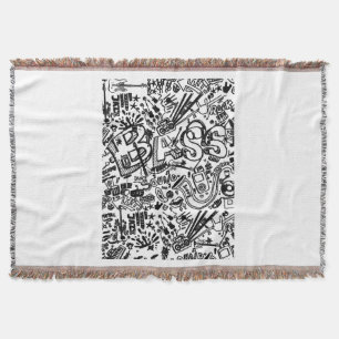 Guitar Lover Gitarrenmuster - Geschenk Decke