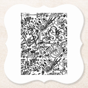 Guitar Lover Gitarrenmuster - Geschenk Untersetzer