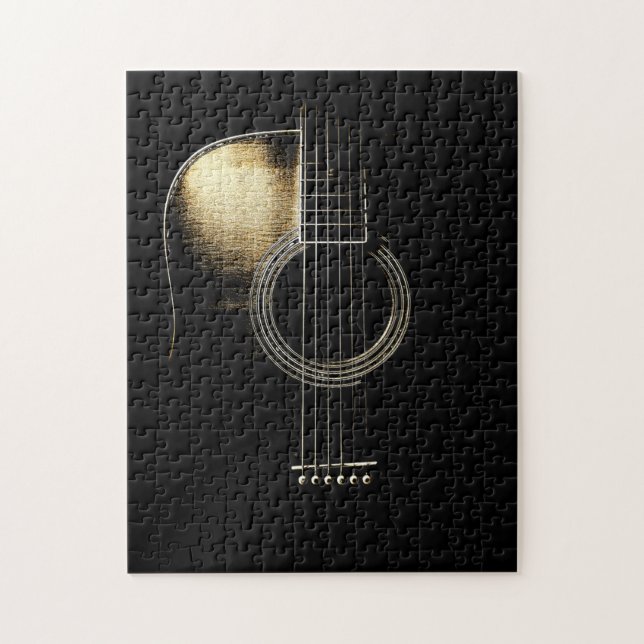 Guitar Lover | Gitarrenstrahl ist schwarz (Vertikal)