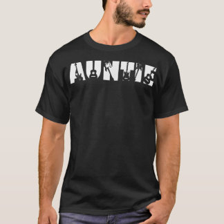 Guitar Lover Guitarist Auntie Funny Music Mothers T-Shirt
