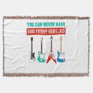Guitar Lover   Man kann nie viele Gitarren haben Decke