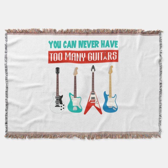 Guitar Lover | Man kann nie viele Gitarren haben Decke (Vorderseite)