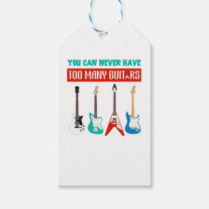 Guitar Lover Man kann nie viele Gitarren haben Geschenkanhänger