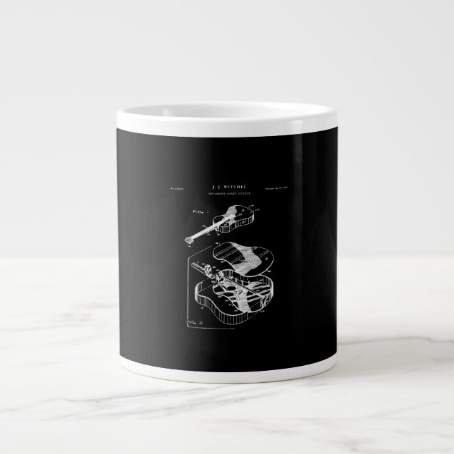 Guitar Lover | Martin Guitar Patent Jumbo-Tasse (Vorderseite)