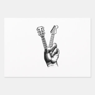 Guitar Lover Say Hi Guitar Gift Geschenkpapier Set