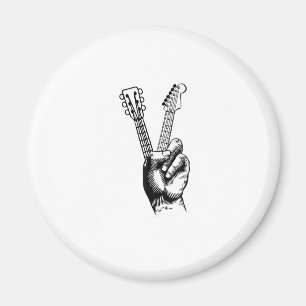 Guitar Lover Say Hi Guitar Gift Magnet