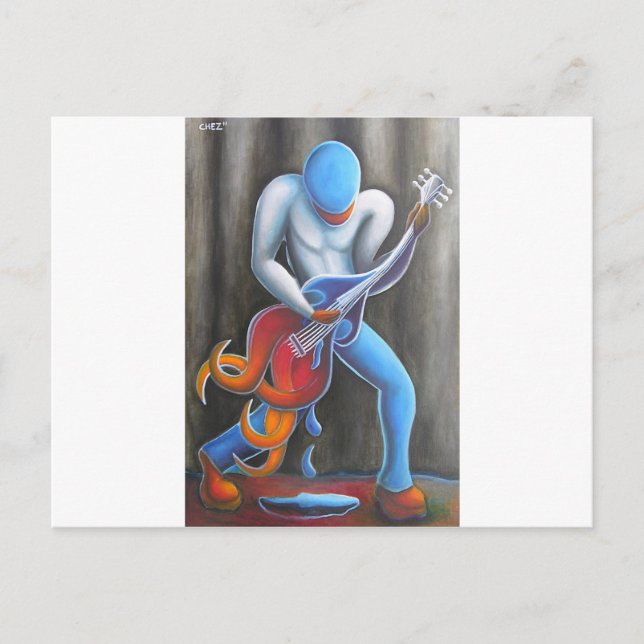 Guitar Man Postkarte (Vorderseite)